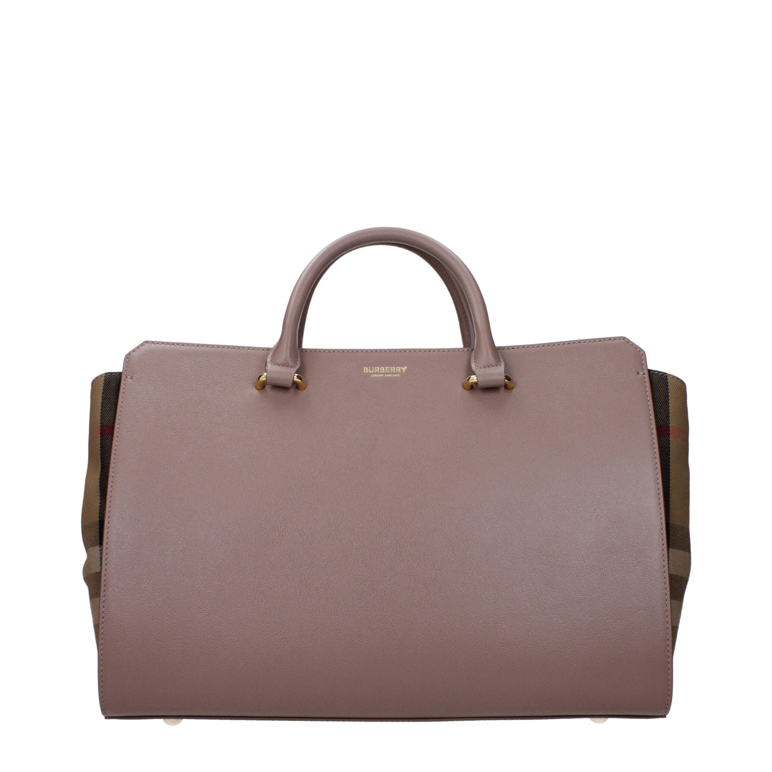 Burberry Graue Lederhandtaschen