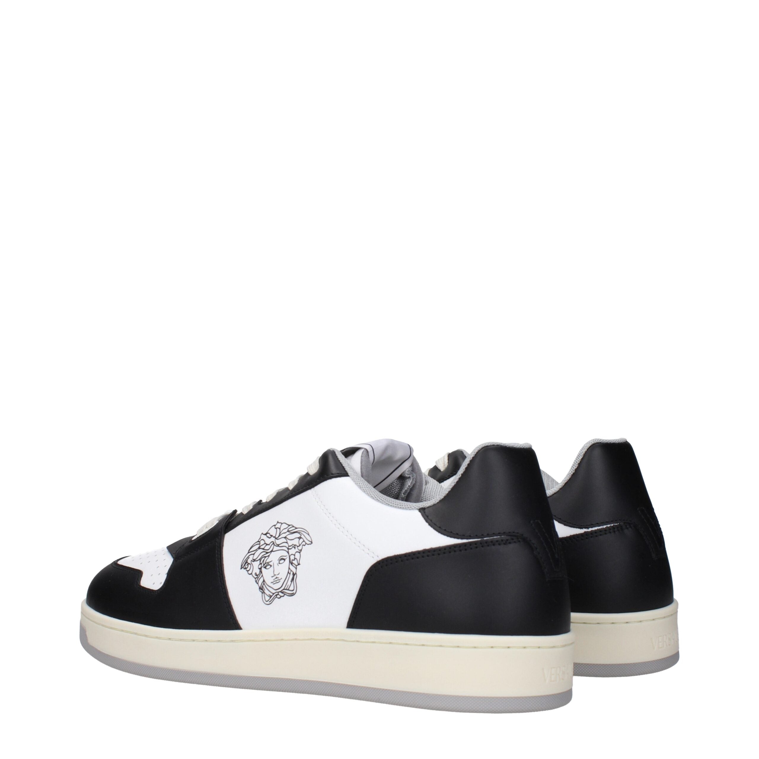 Versace Weiße Leder-Low Tops