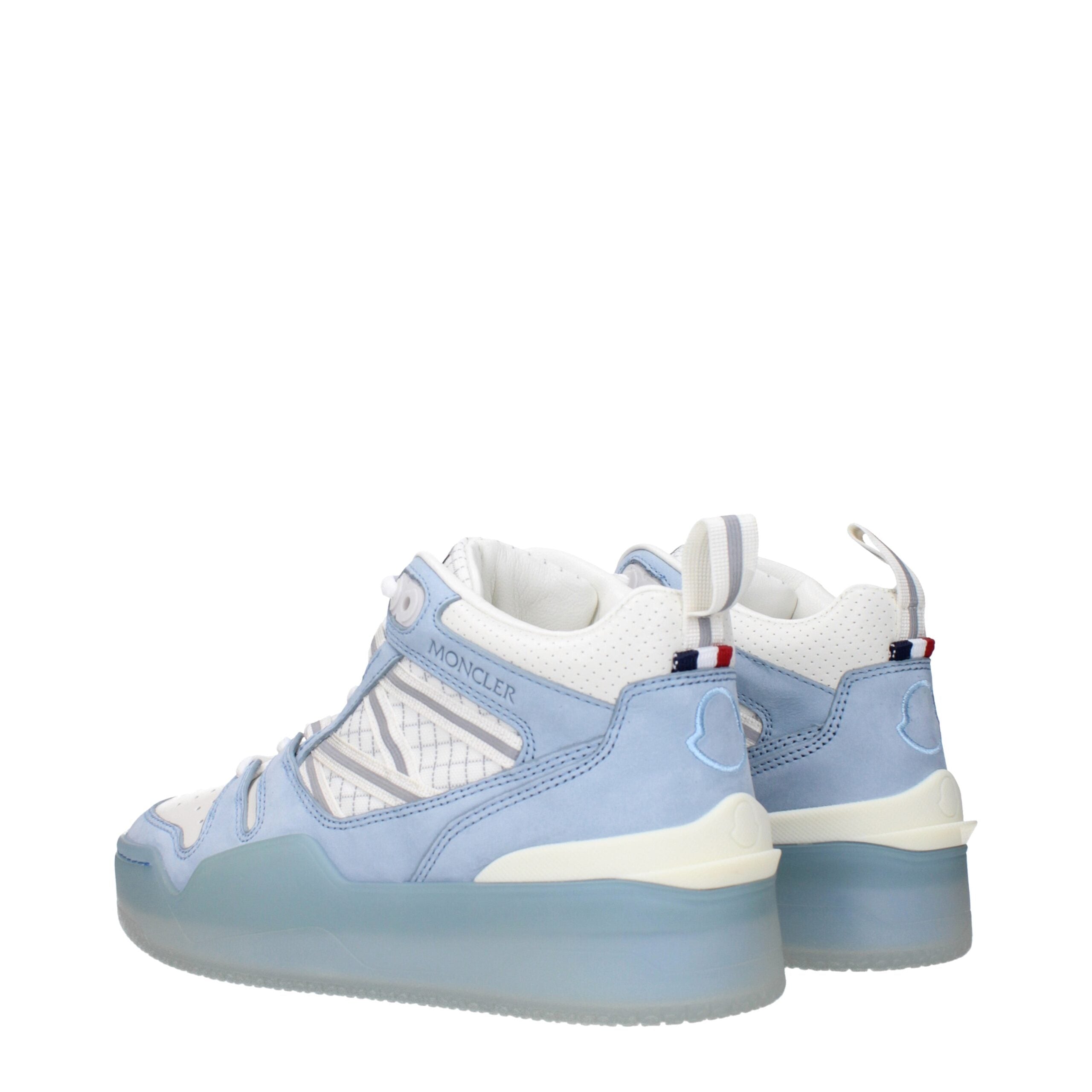 Moncler Hochwertige High-Top Sneaker aus weißem Leder