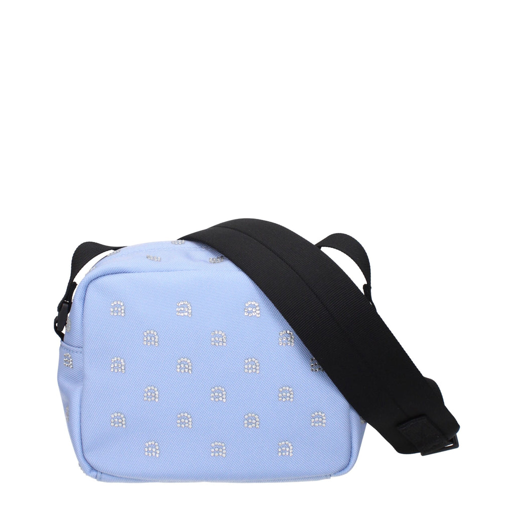 Alexander Wang Hellblaue Stoff-Crossbody-Tasche