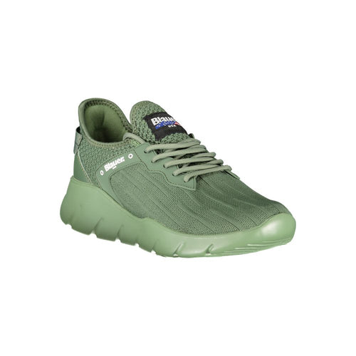 Blauer Grüner Polyester Herren-Sneaker