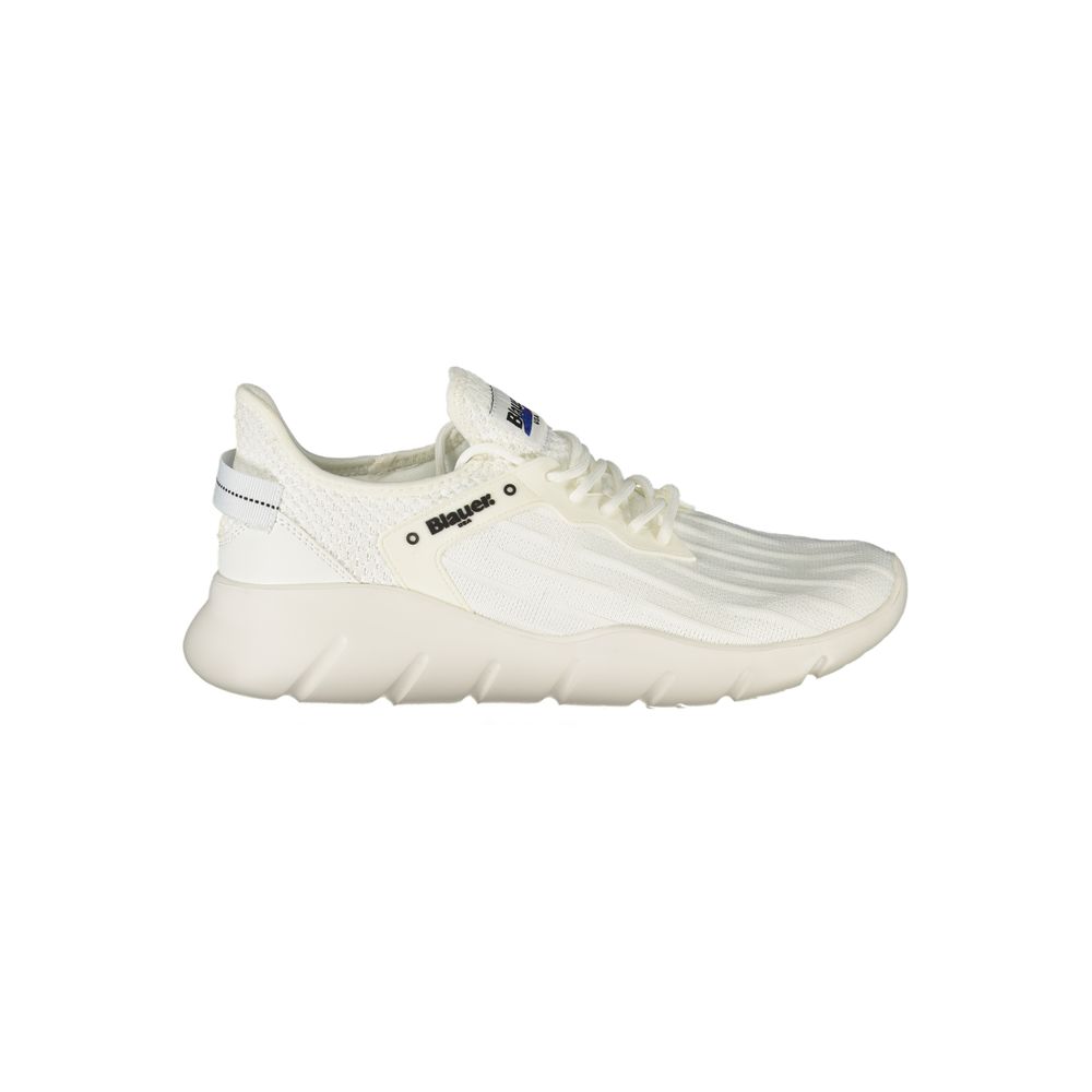 Blauer Weiß Polyester Männer Sneaker