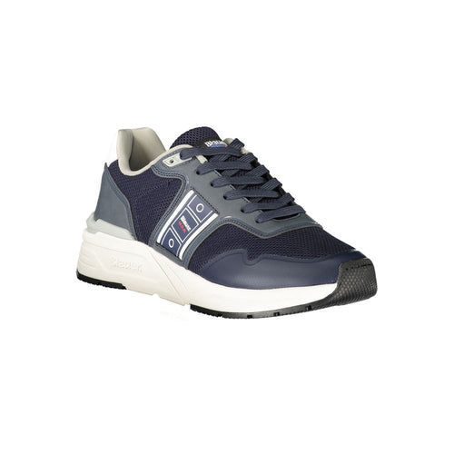 Blauer Polyester Herren-Sneaker