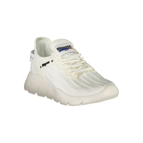 Blaue Weiße Polyester Herren-Sneaker