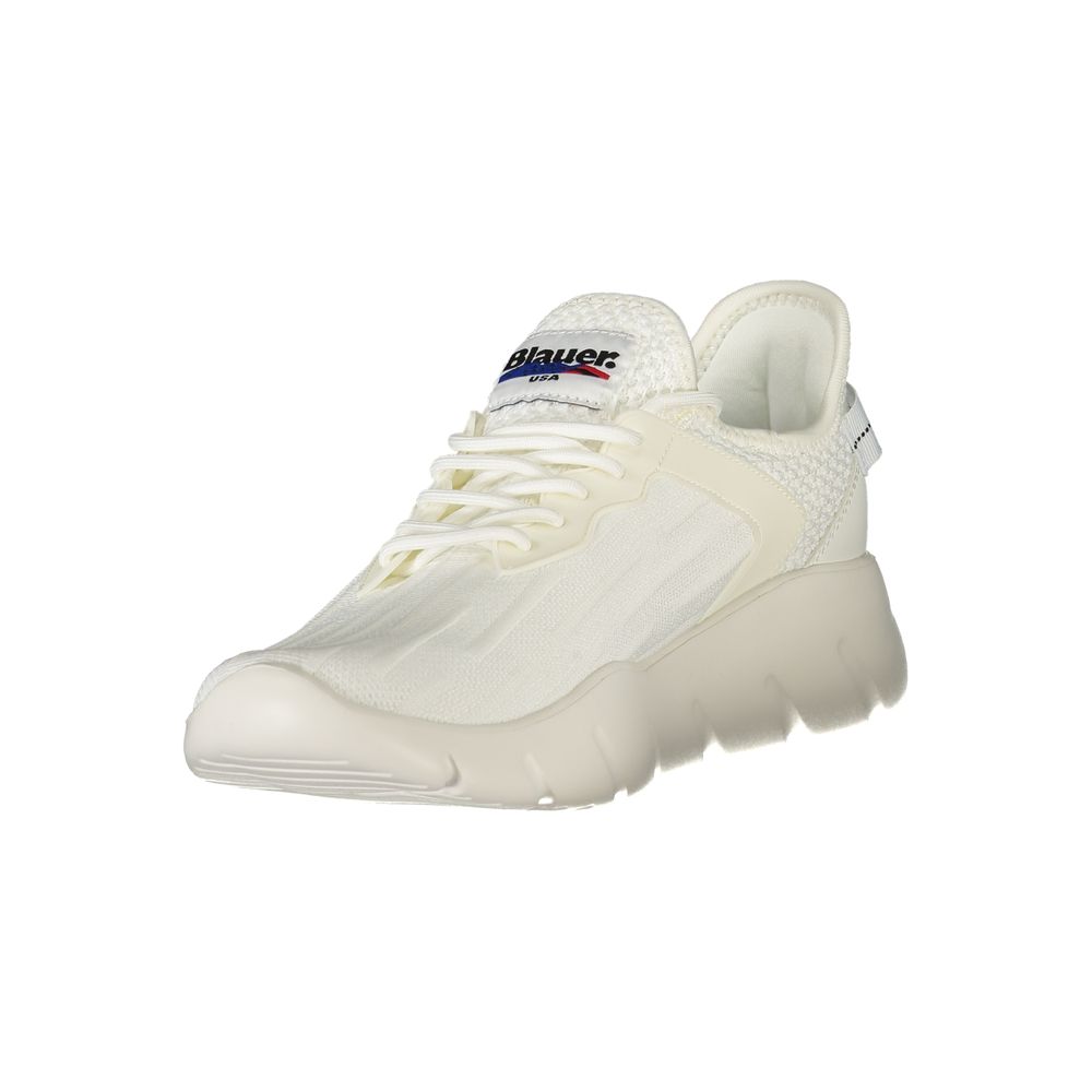 Blauer Weiß Polyester Männer Sneaker