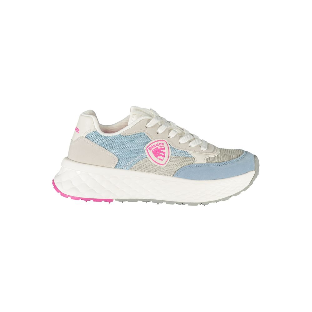 Blauer Blaue Polyester Damen Sneaker