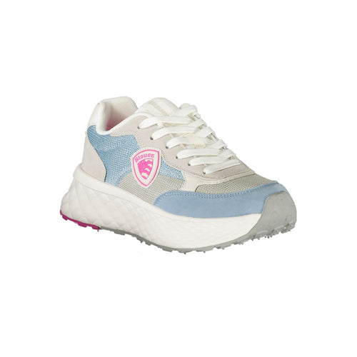Blauer Azzurro Polyurethan Damen-Sneaker