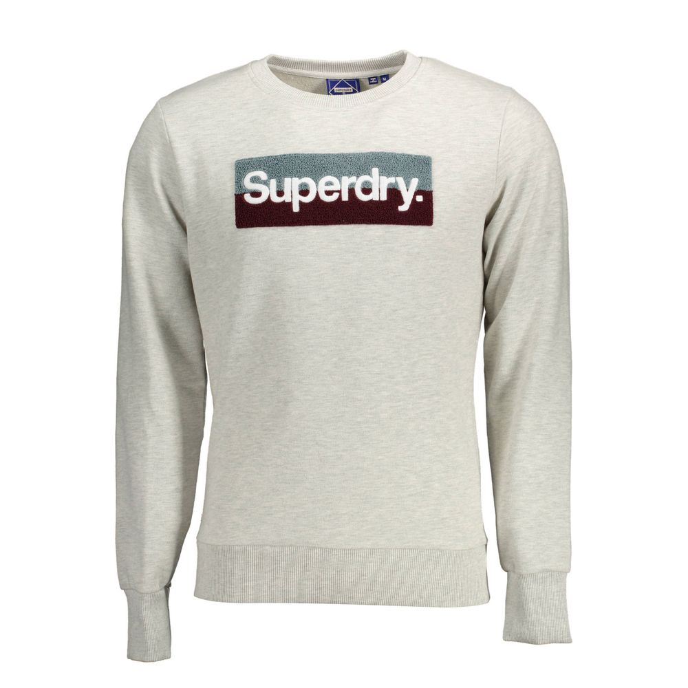 Superdry Grauer Baumwollpullover für Männer