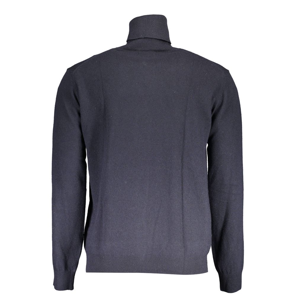 La Martina Blauer Pullover aus Wolle