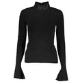 Patrizia Pepe Schwarzer Baumwollpullover