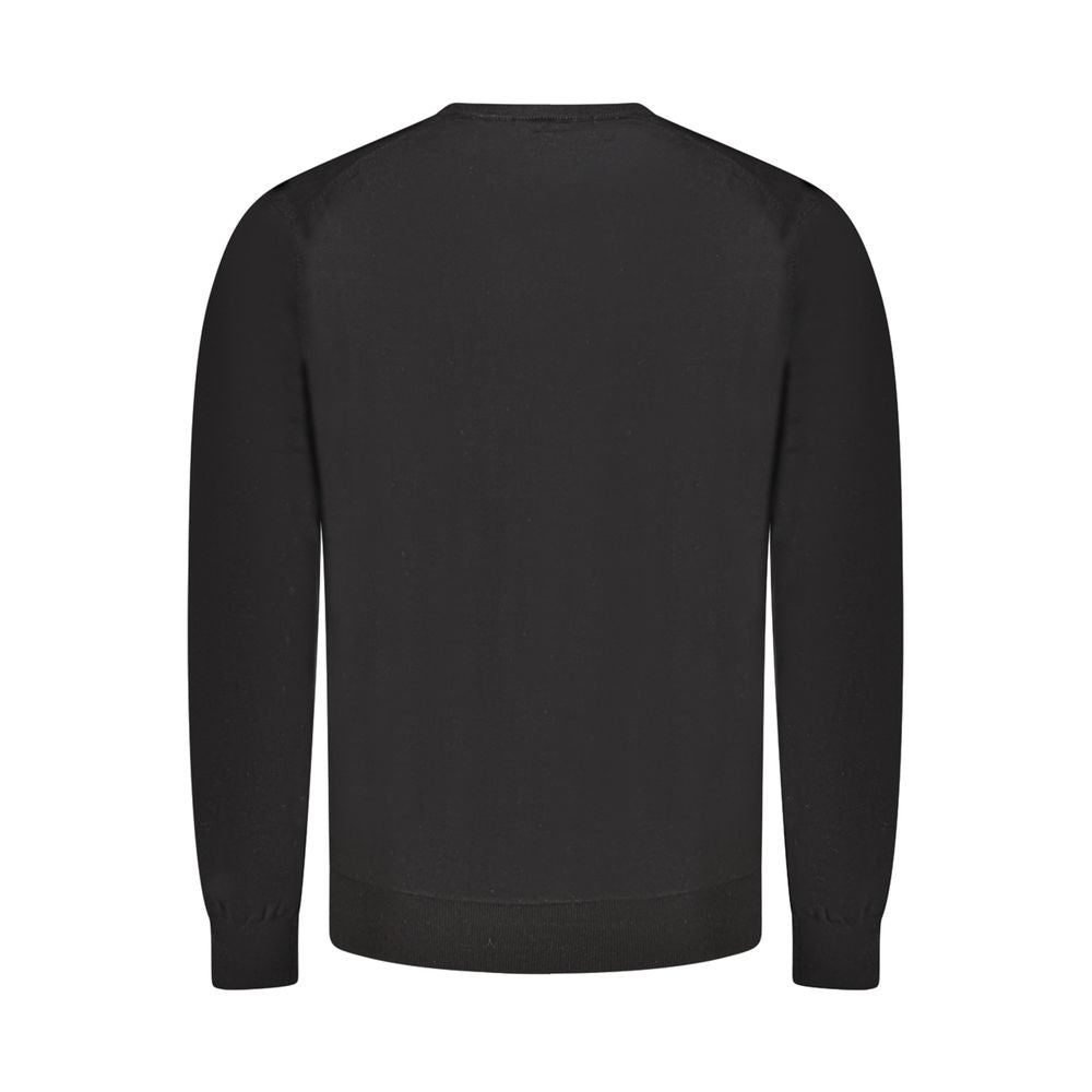 Guess Jeans Black Wool Mens Sweater