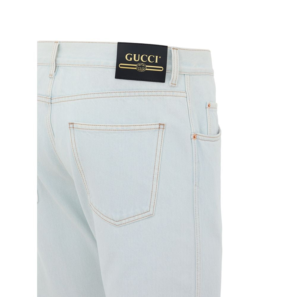Gucci Blaue Baumwolljeans Denim
