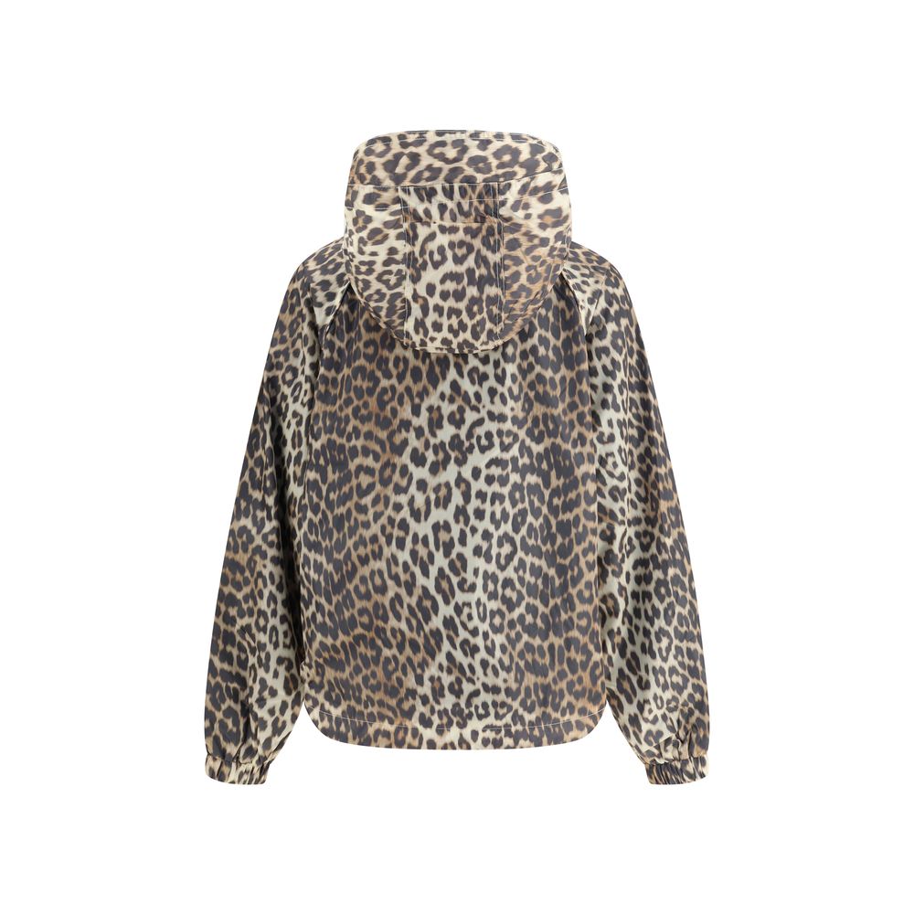 Ganni Bunter Regenmantel aus Nylon