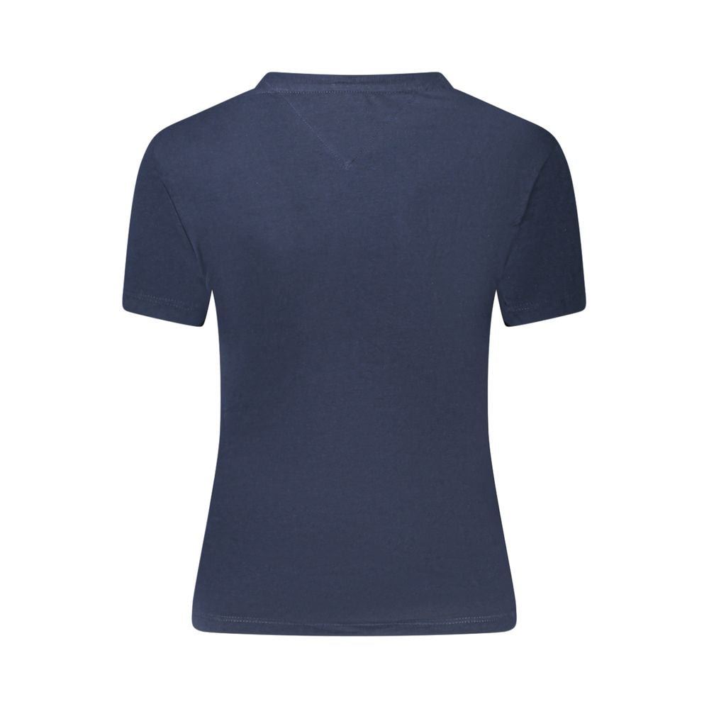 Tommy Hilfiger T-Shirt aus blauer Baumwolle für Frauen