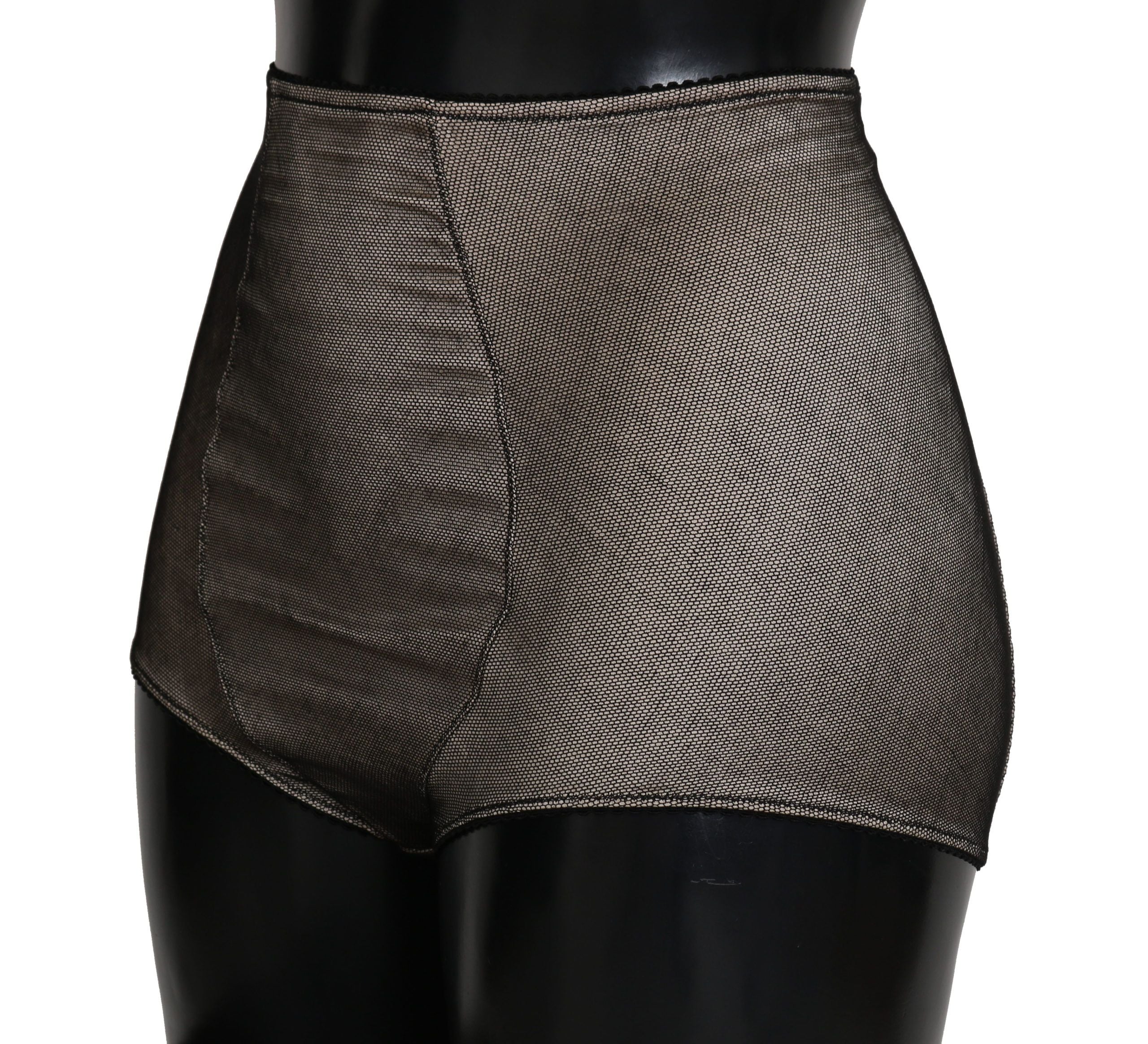 Dolce & Gabbana Bottoms Underwear Beige With Black Net