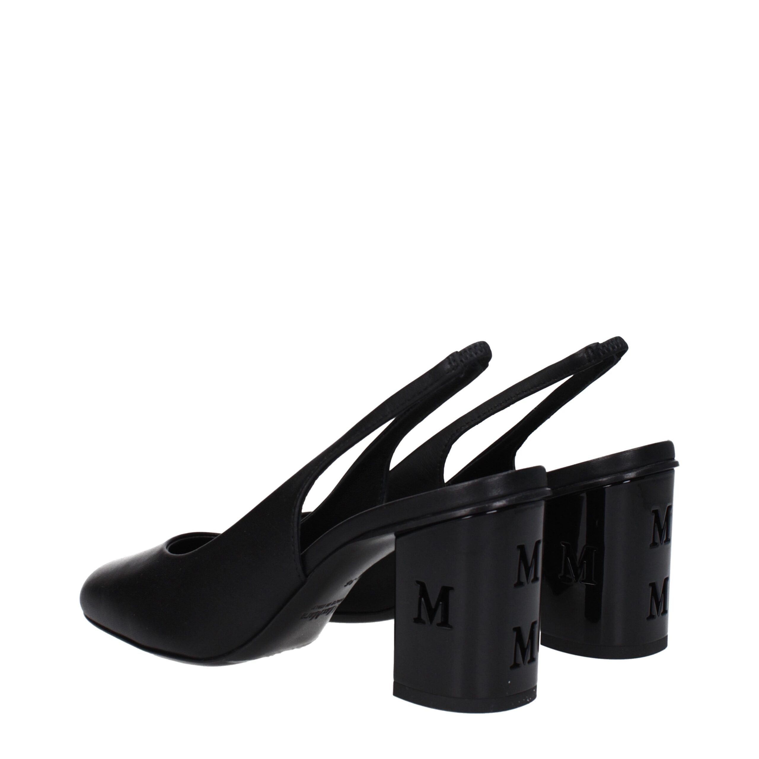 Max Mara Schwarze Leder High Heel Pumps