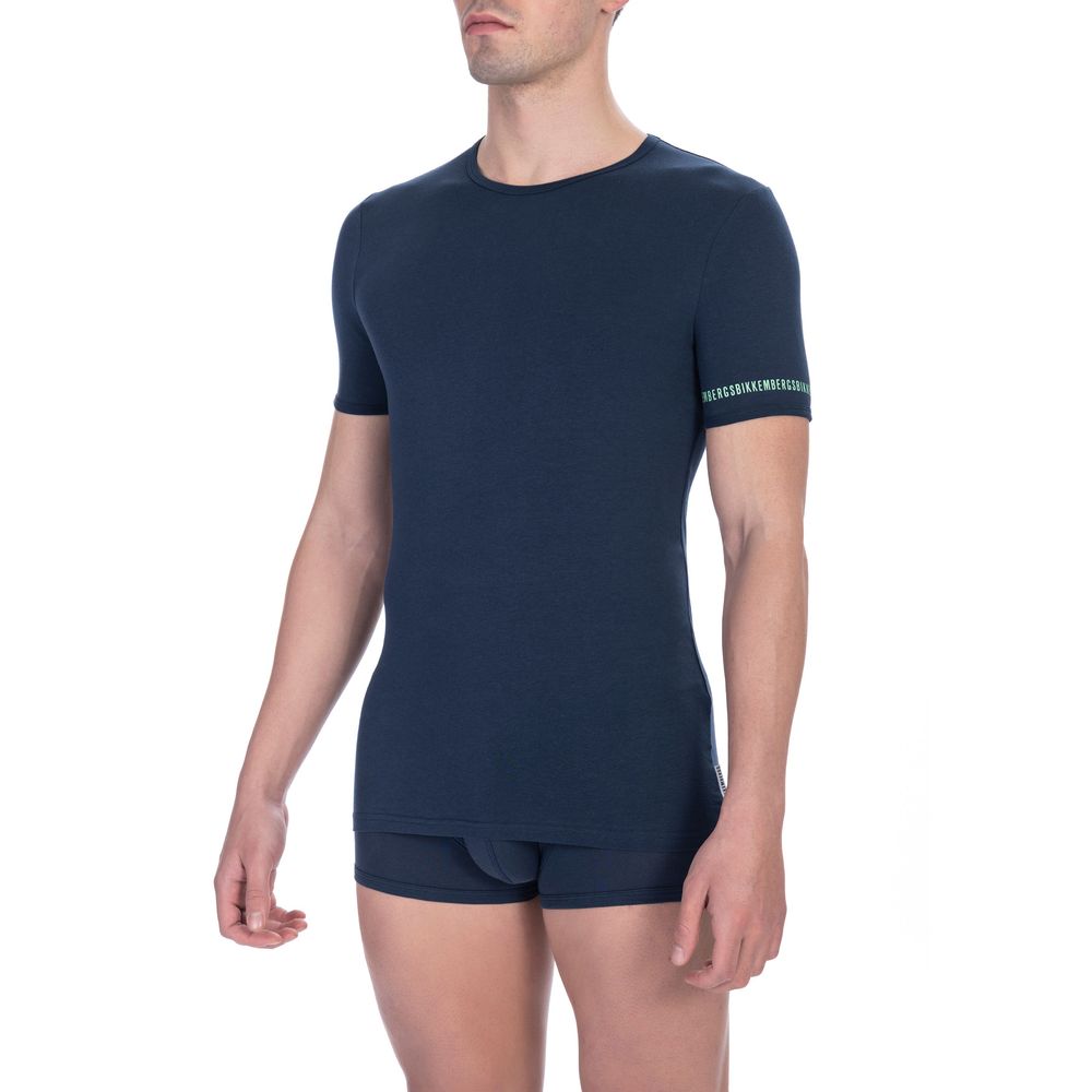 Bikkembergs Schwarzes Baumwoll-T-Shirt für Herren