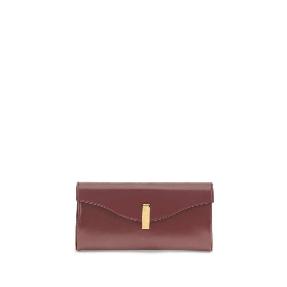 Giuseppe Zanotti Braune Leder-Clutch