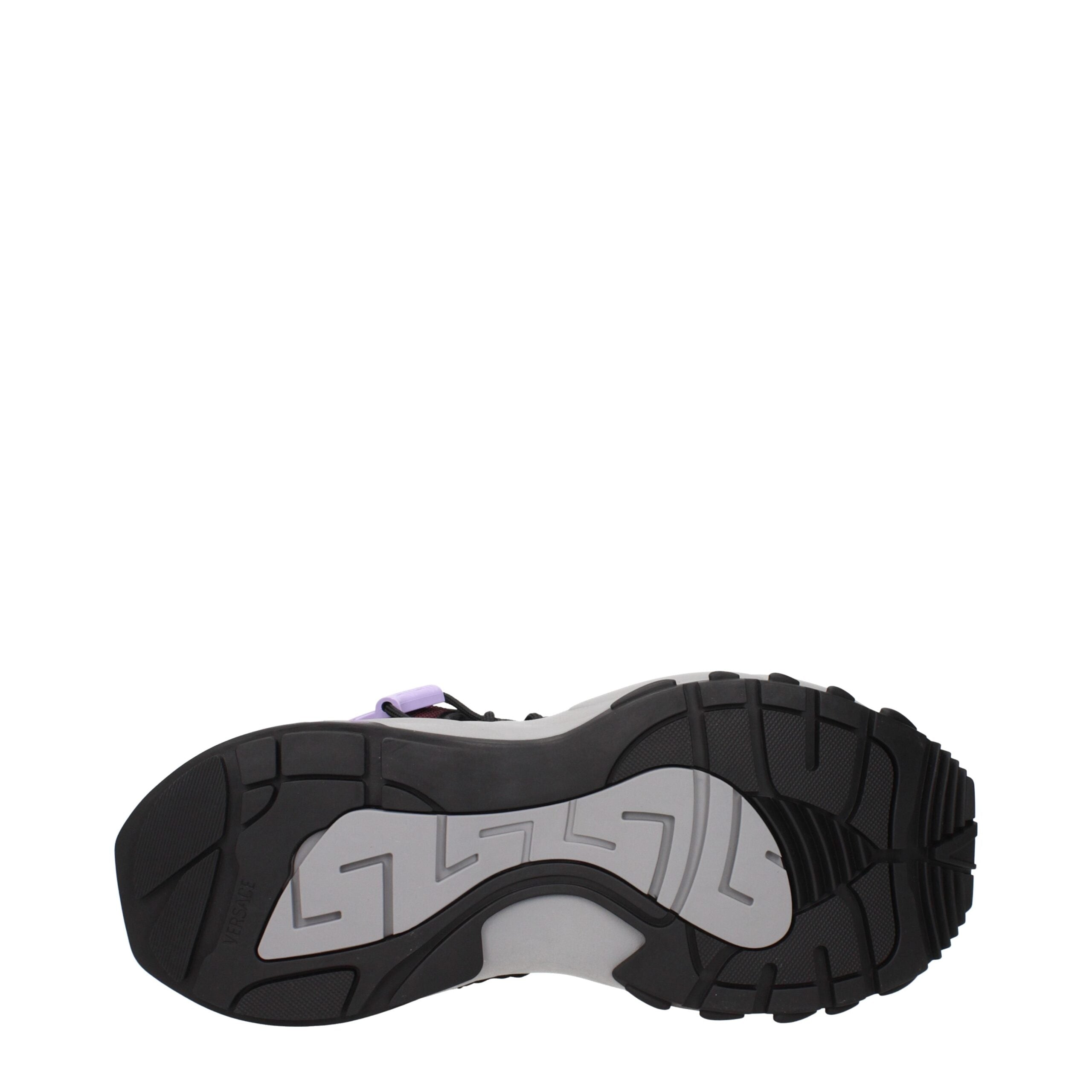 Versace Multicolor Leder Sportliche Turnschuhe