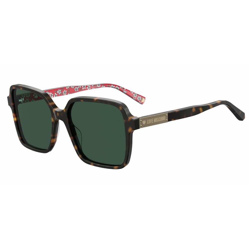 Love Moschino Braune Acetat-Sonnenbrille