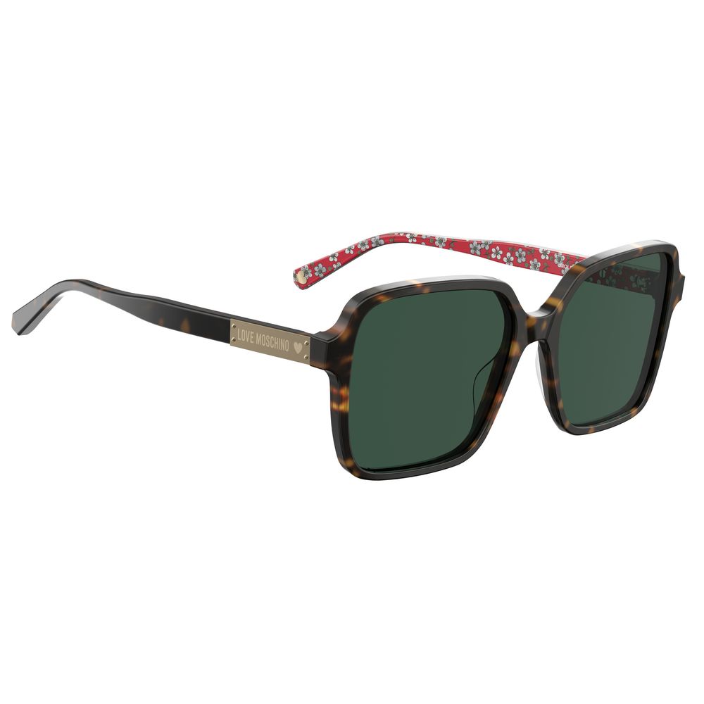 Love Moschino Braune Acetat-Sonnenbrille