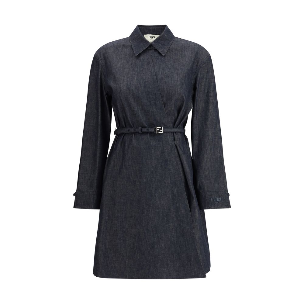 Fendi Chambray-Kleid