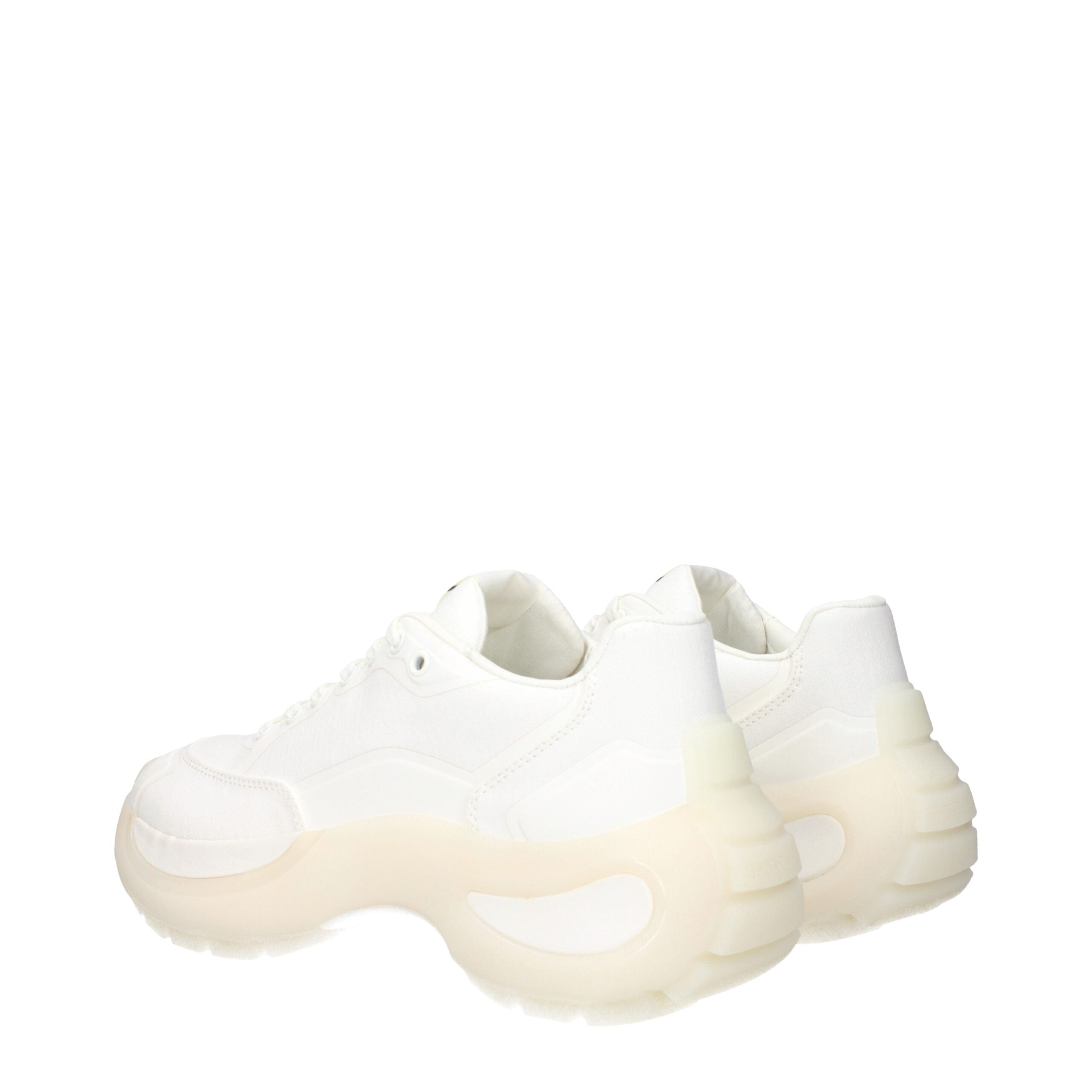 Max Mara Chunky Sneakers aus weißem Stoff