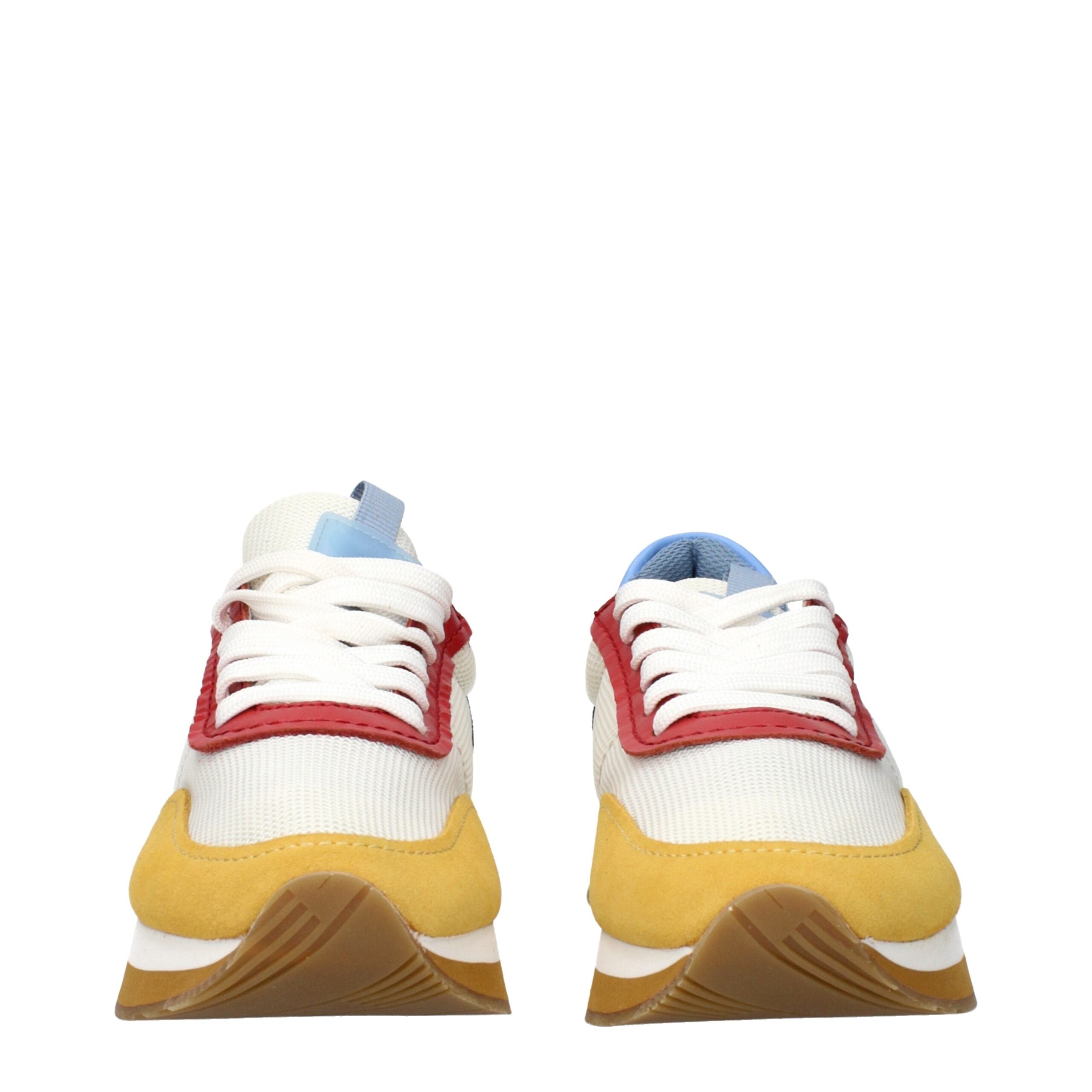 Max Mara Weiße Stoff-Sneaker mit niedrigem Schaft