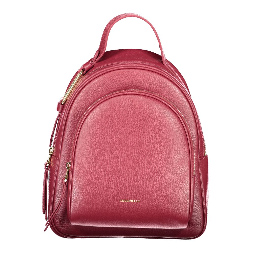 Coccinelle Lila Lederrucksack