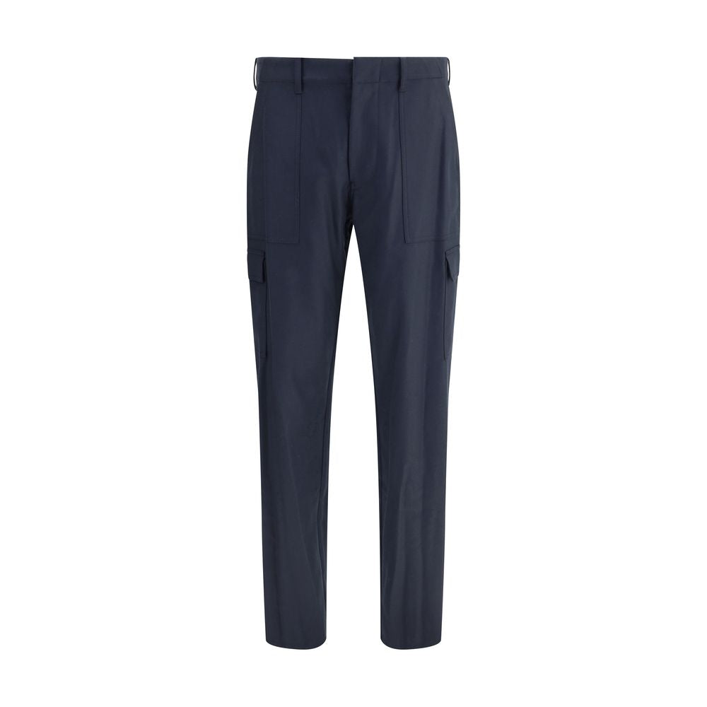 Etro Blaue Woll-Cargo-Hose