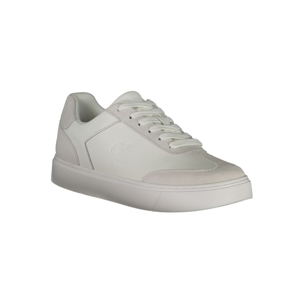 Calvin Klein Sneaker aus weißem Polyester