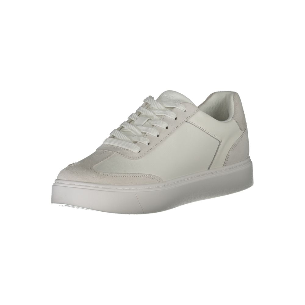 Calvin Klein Sneaker aus weißem Polyester