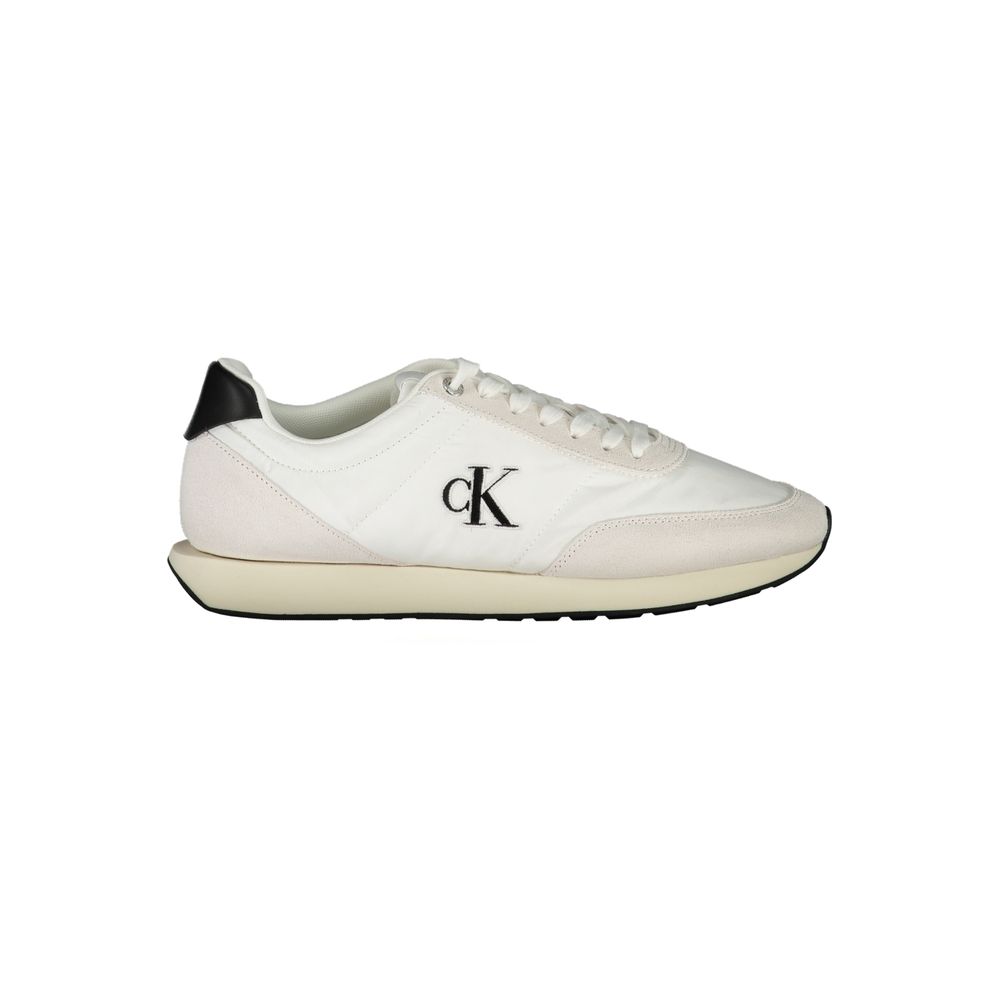 Calvin Klein Sneaker aus weißem Polyester
