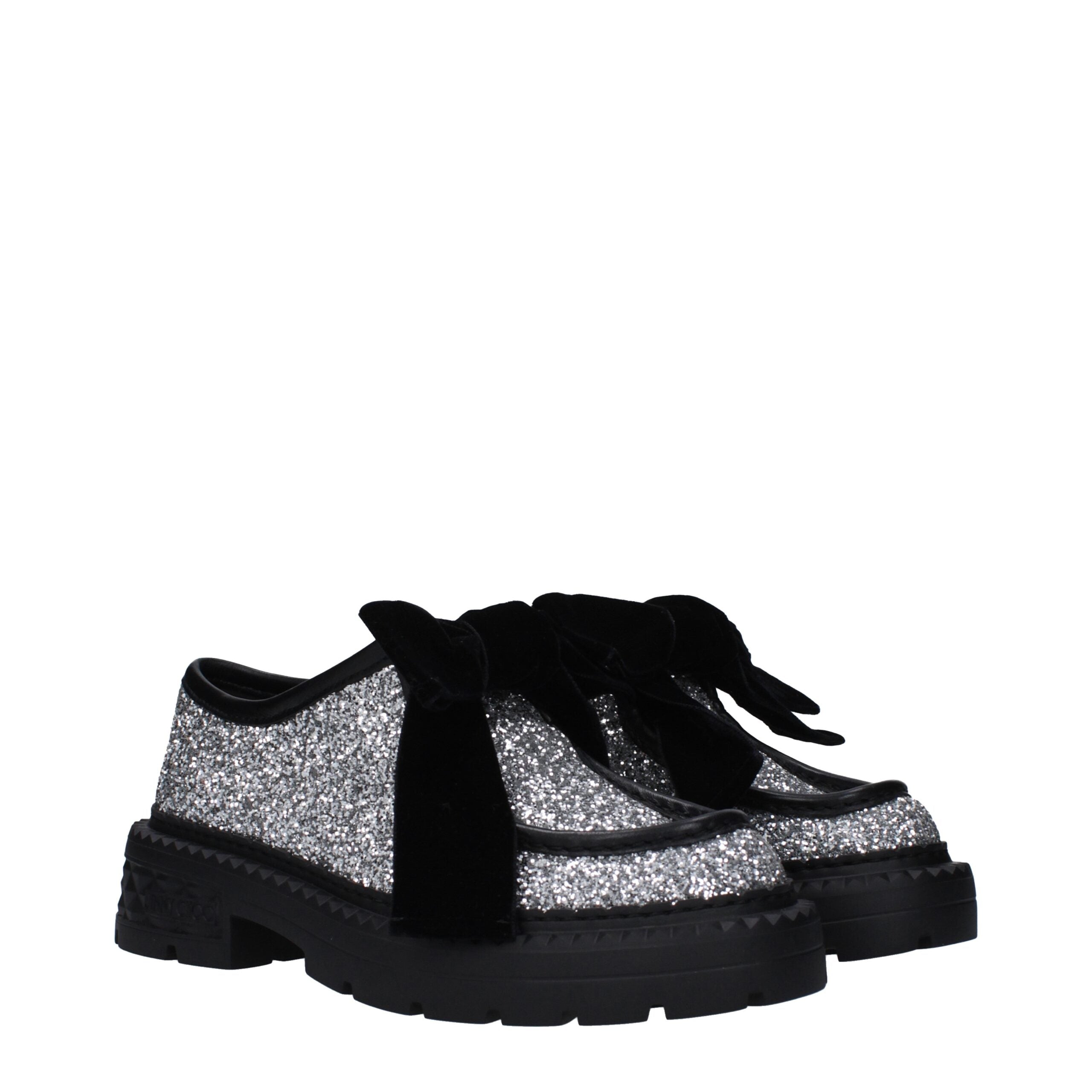 Jimmy Choo Graue Kunststoff-Slipper