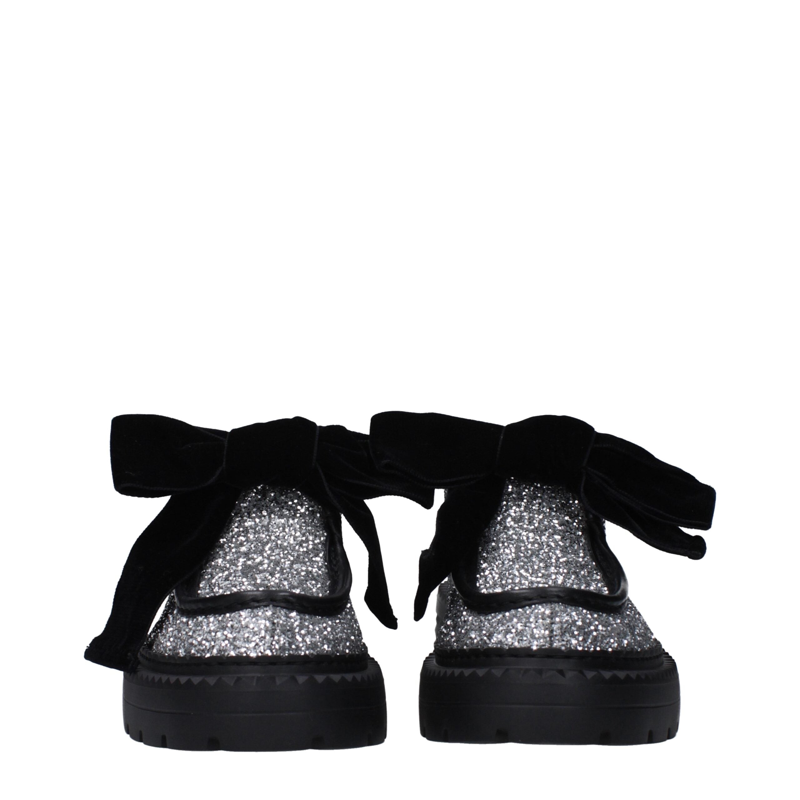 Jimmy Choo Graue Kunststoff-Slipper