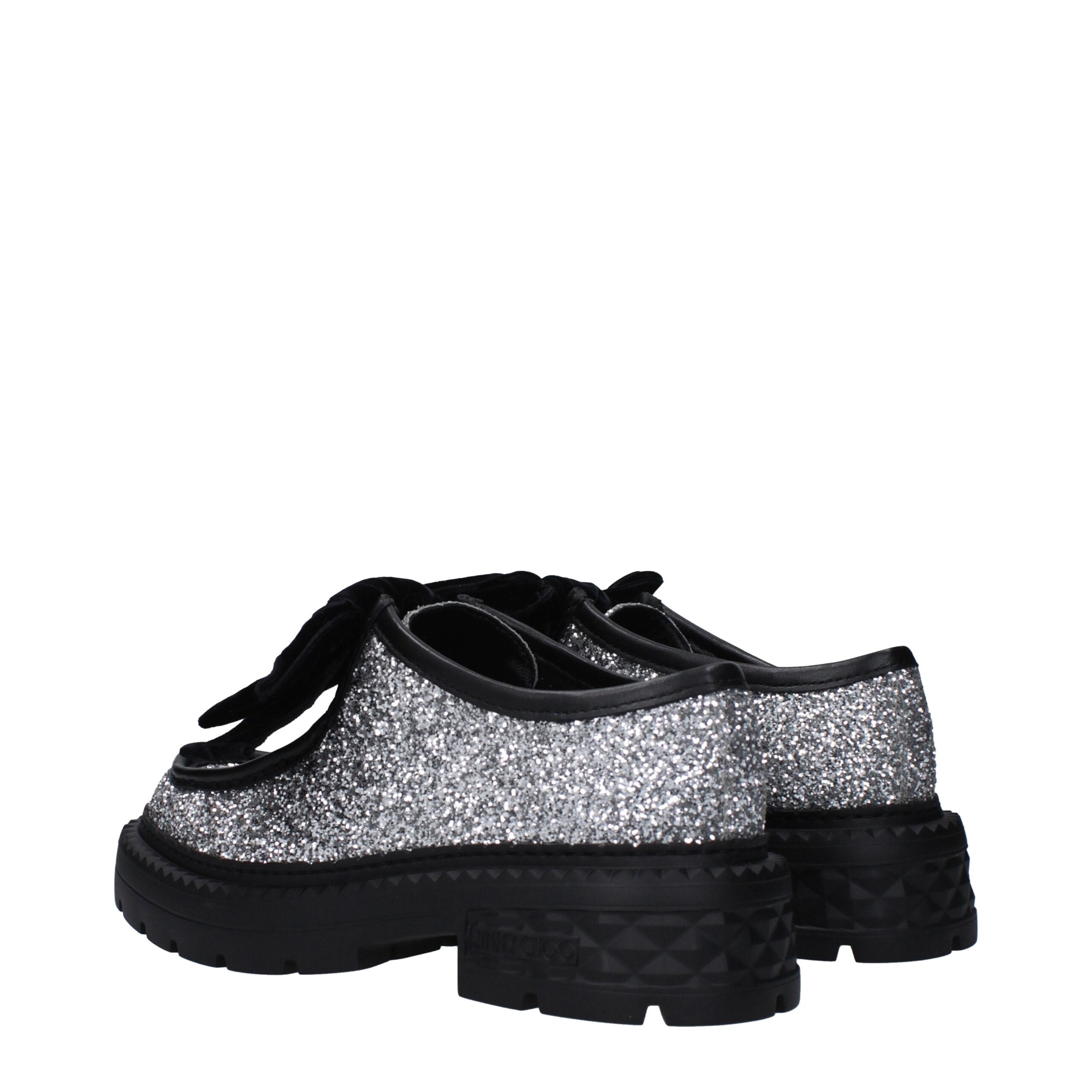 Jimmy Choo Graue Kunststoff-Slipper