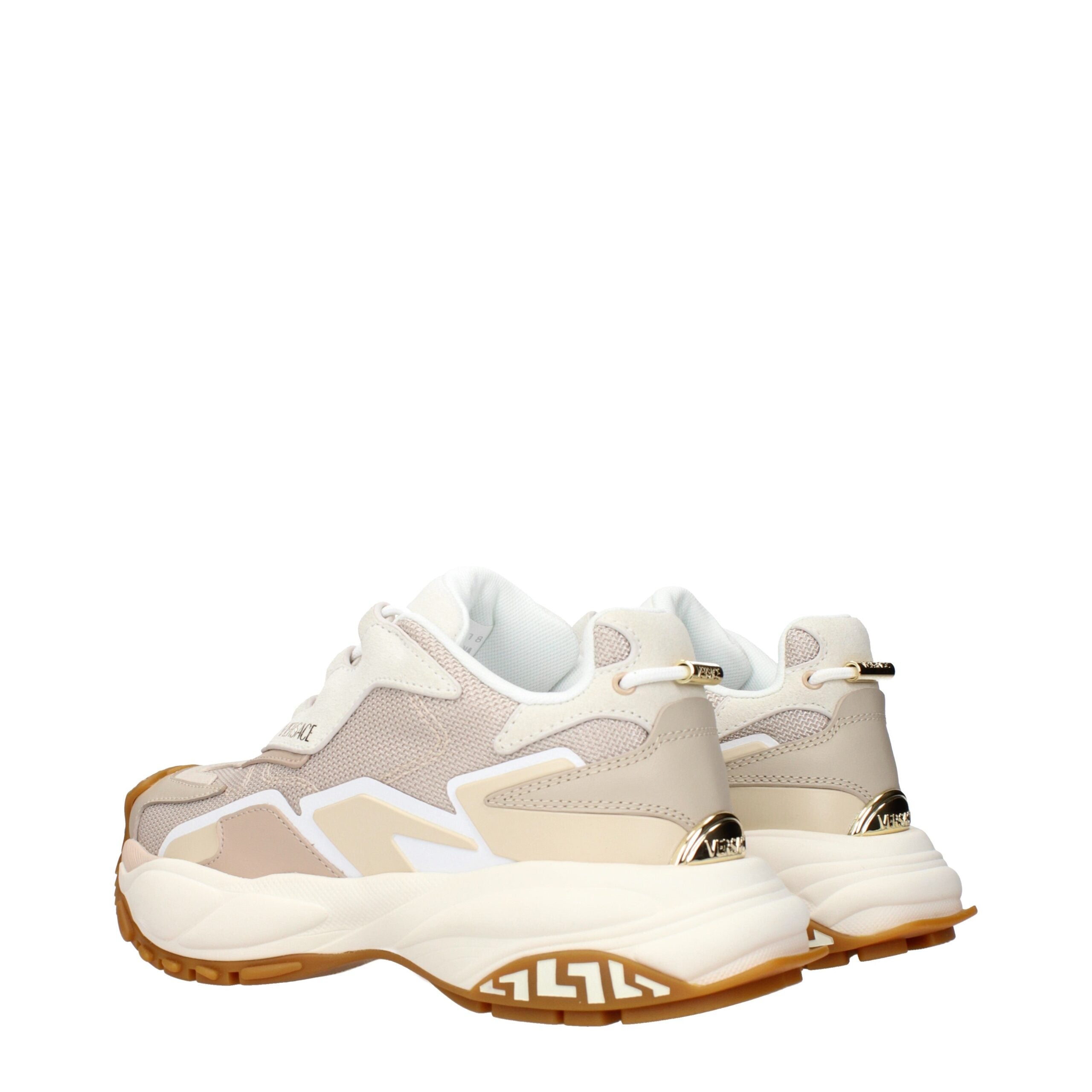 Versace Beige Stoff Chunky Sneakers