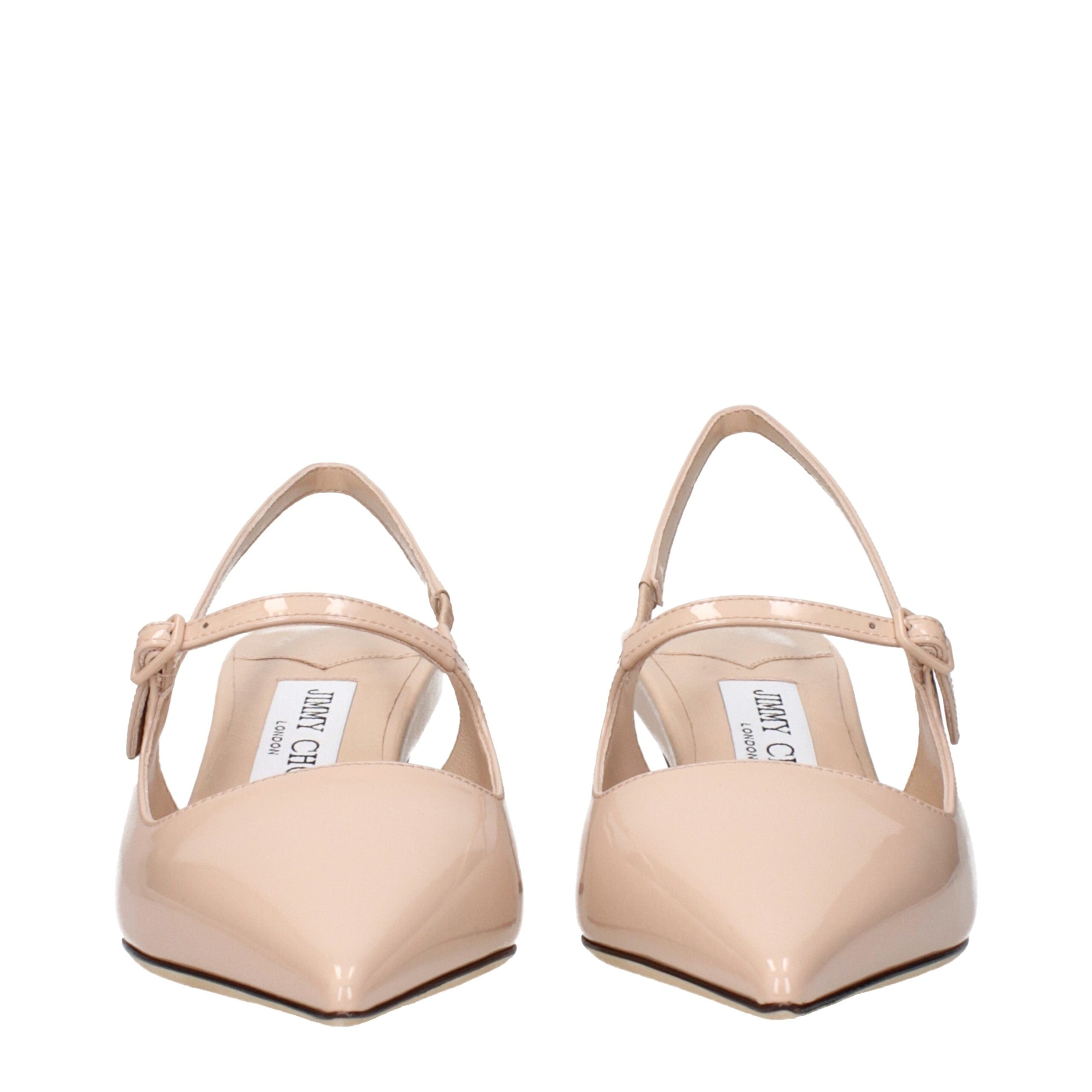 Jimmy Choo Rosa Leder Pumps mit mittlerem Absatz