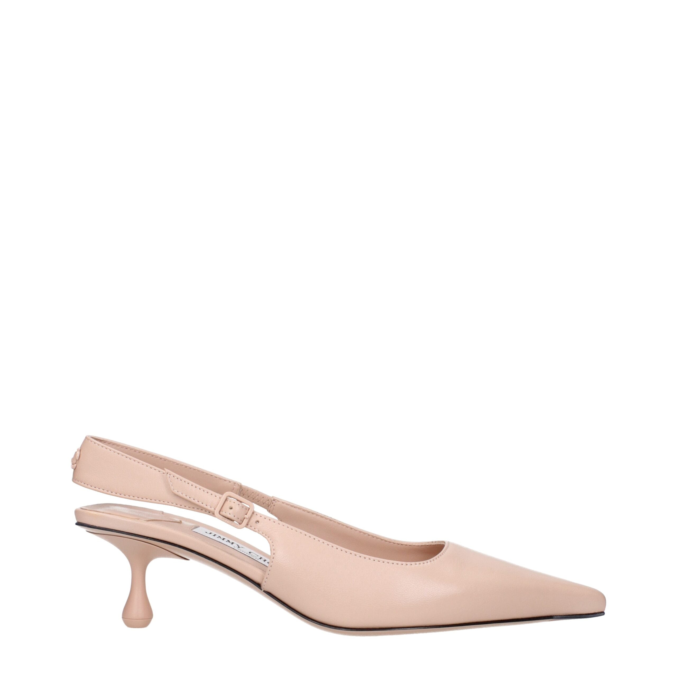 Jimmy Choo Rosa Leder Pumps mit hohem Absatz