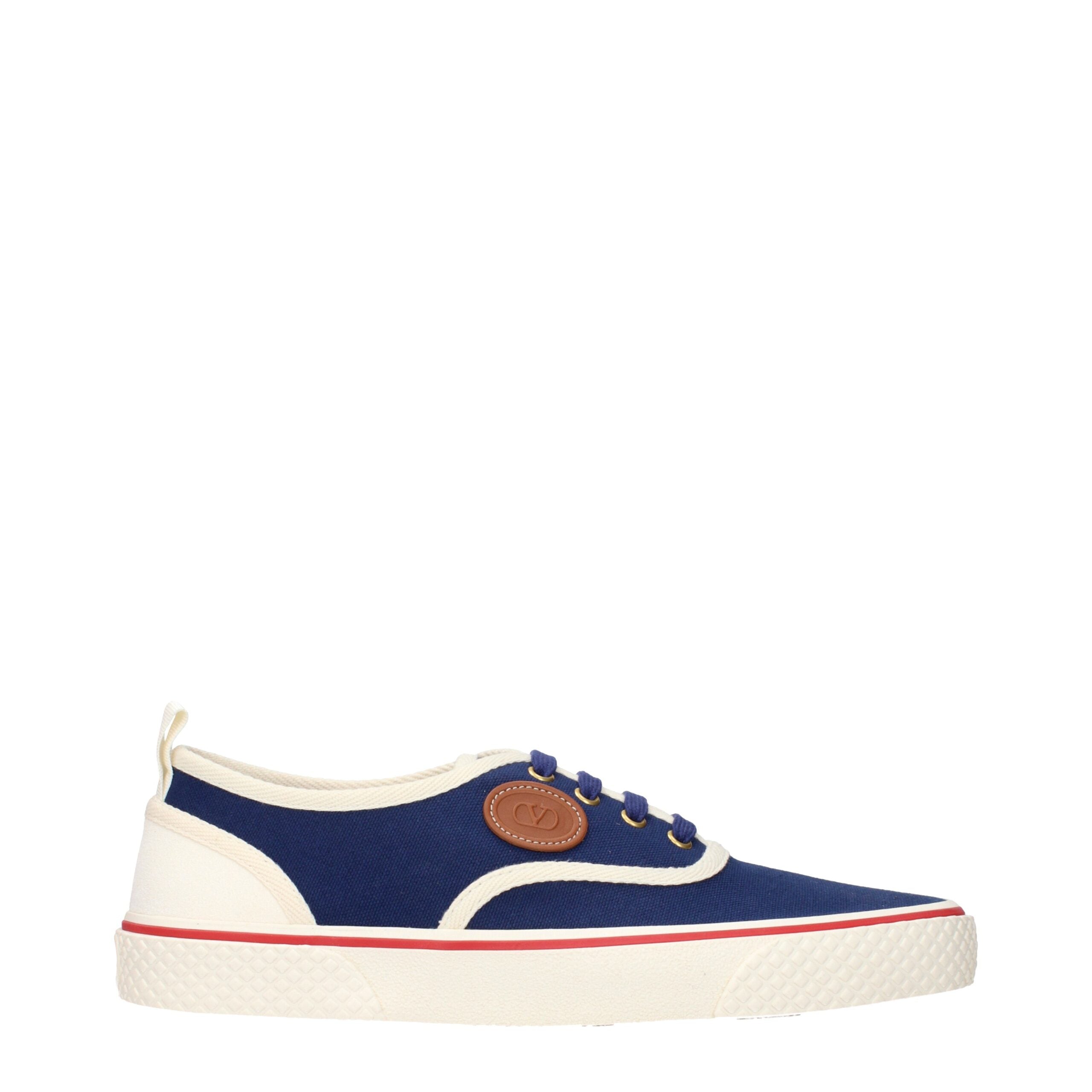 Valentino Garavani Blaue Stoff Low Tops