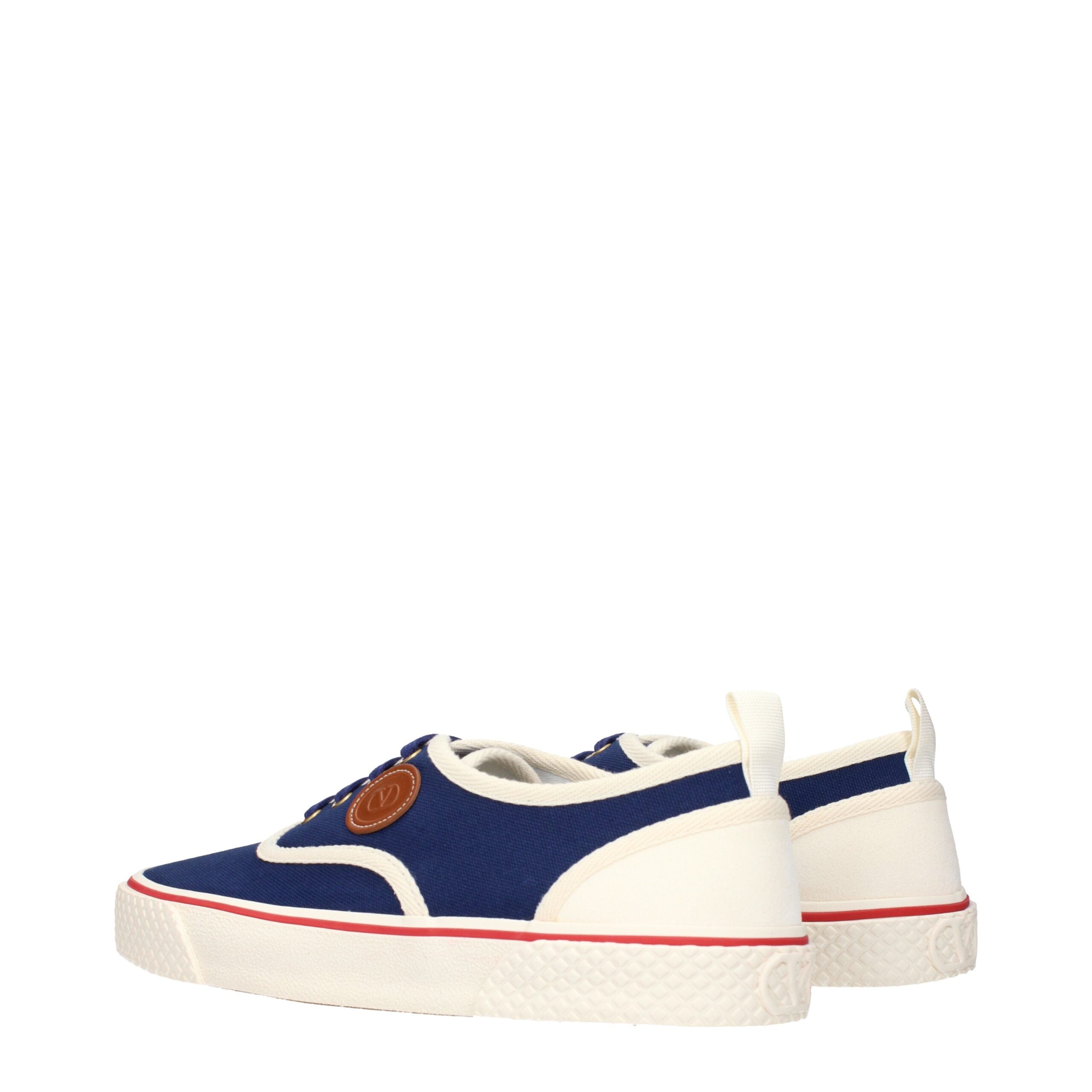 Valentino Garavani Blaue Stoff Low Tops