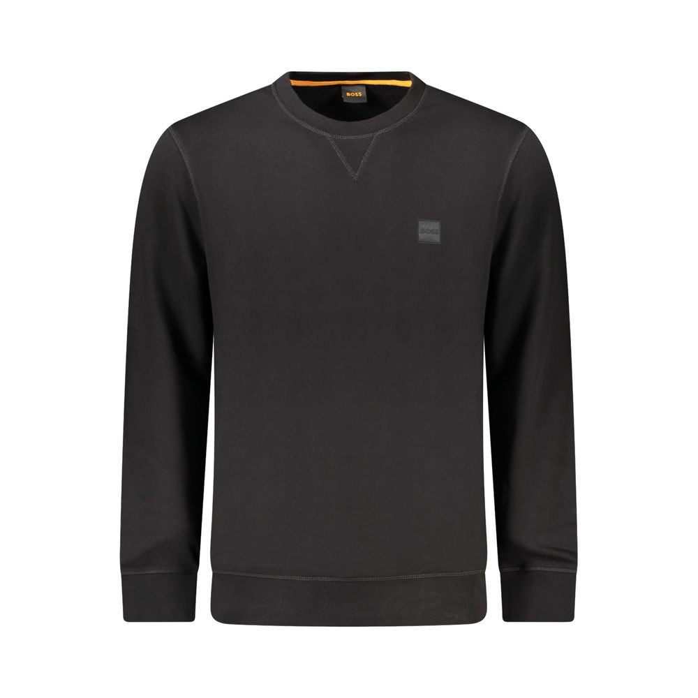 Hugo Boss Schwarzer Baumwollpullover