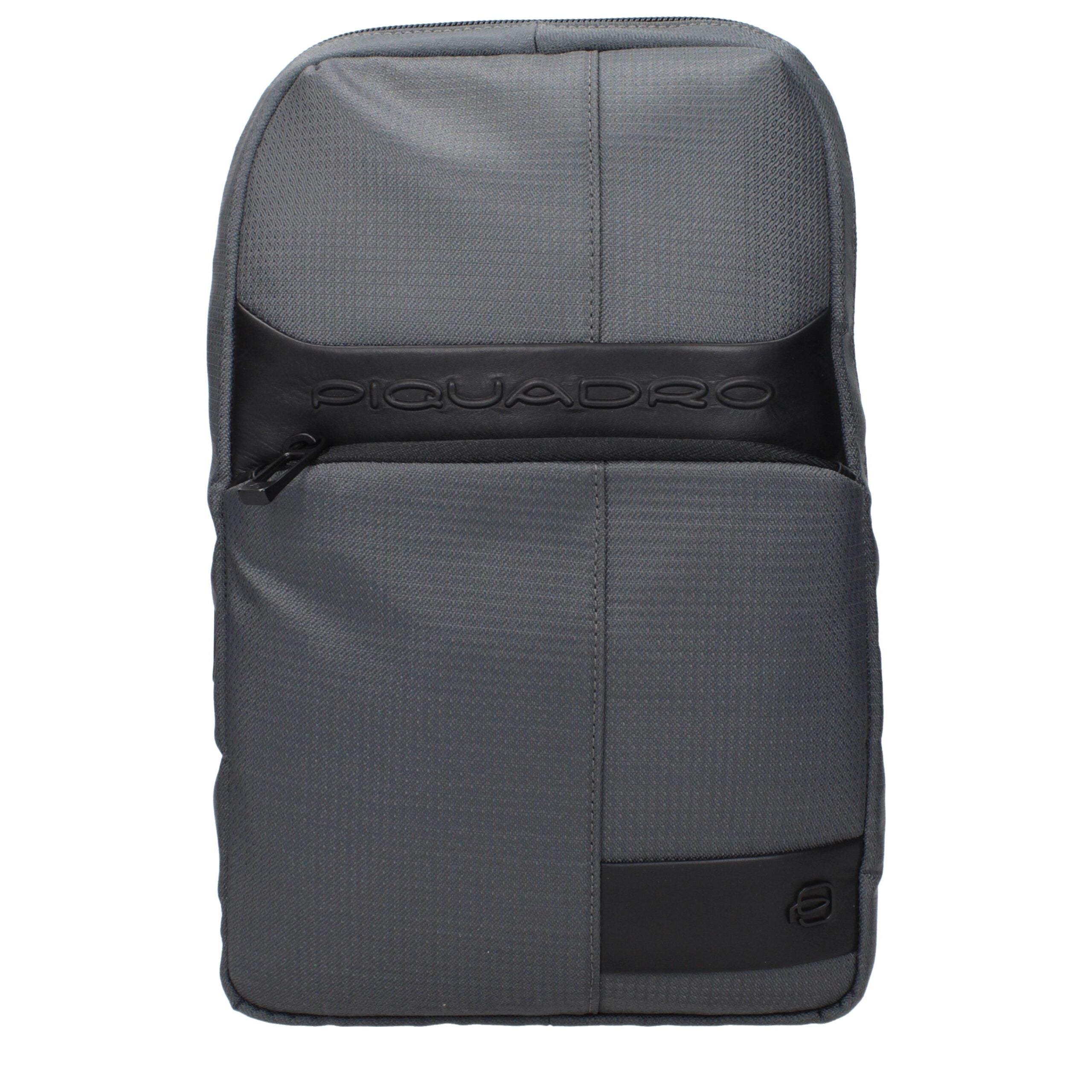 Piquadro Elegante Crossbody-Tasche aus Grauem Stoff