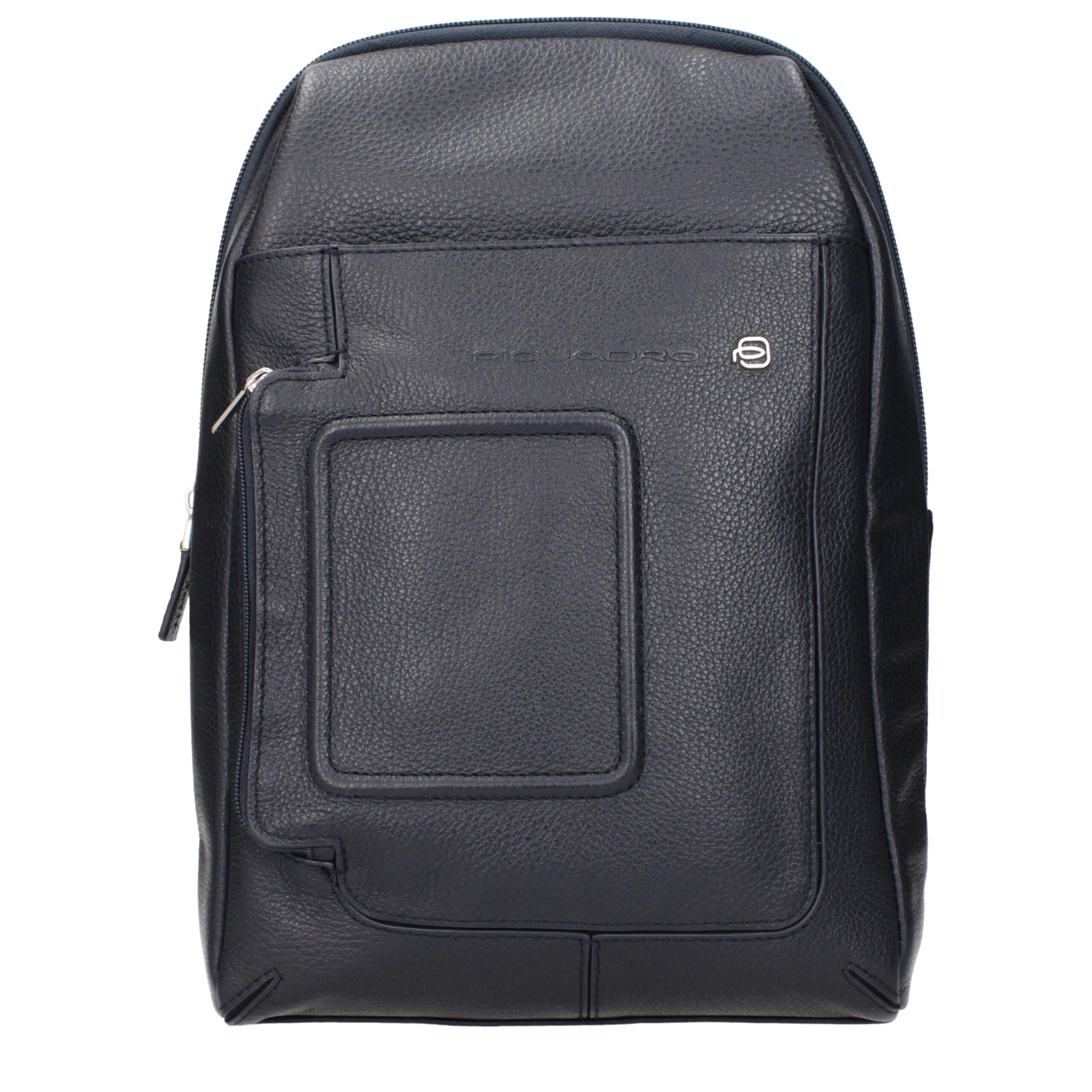 Piquadro Elegante Umhängetasche aus Blauem Leder