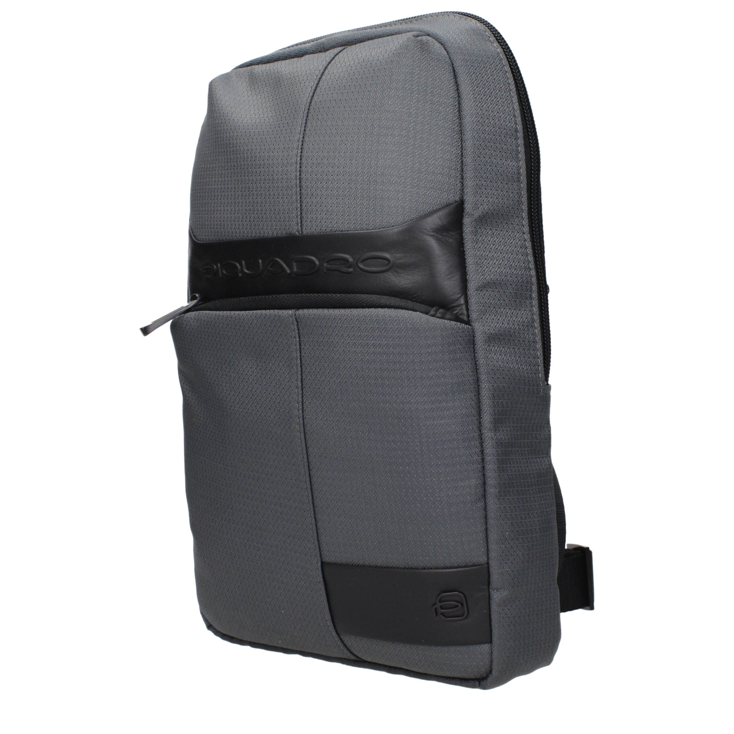 Piquadro Elegante Crossbody-Tasche aus Grauem Stoff