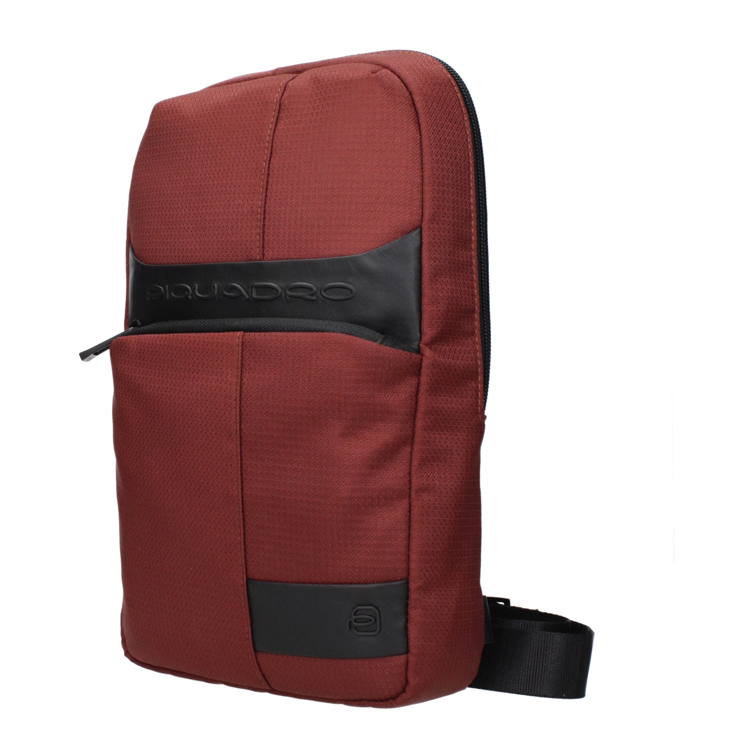 Piquadro Rote Stoff-Umhängetasche