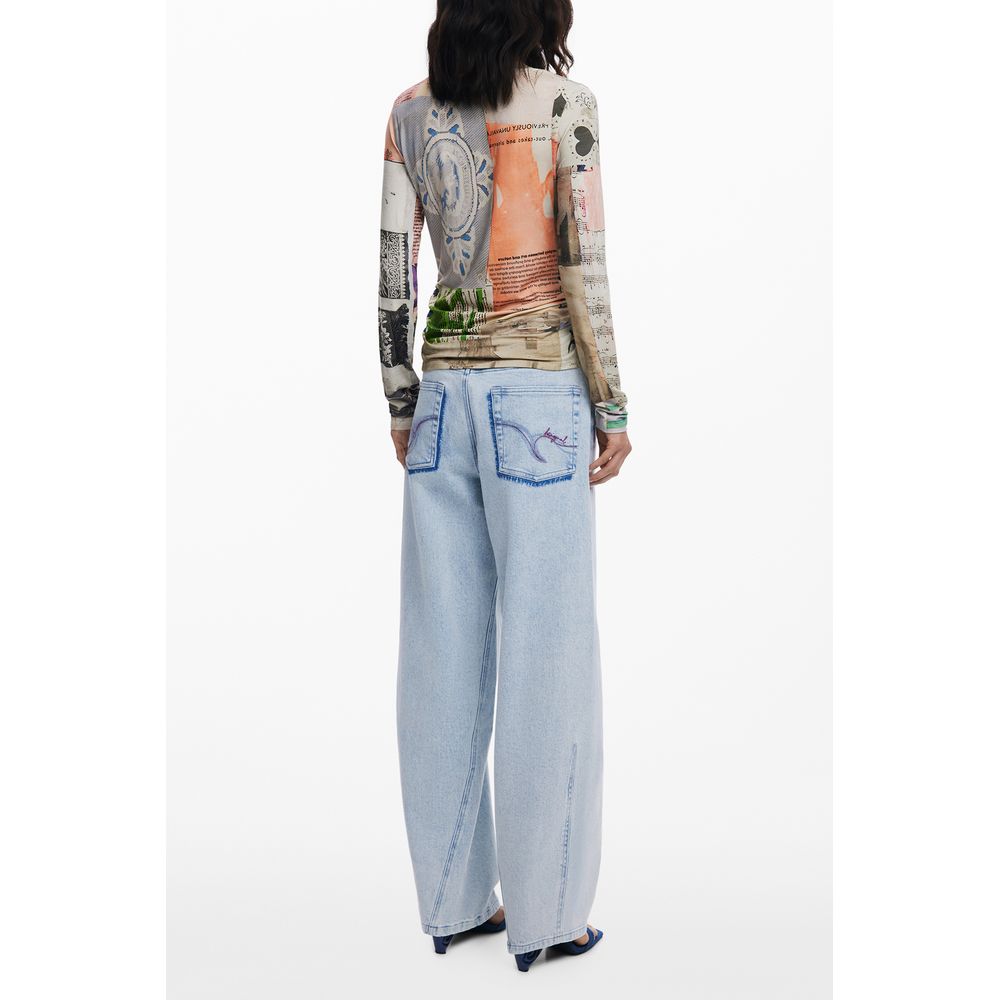 Desigual Beige Elastan Oberteile &amp