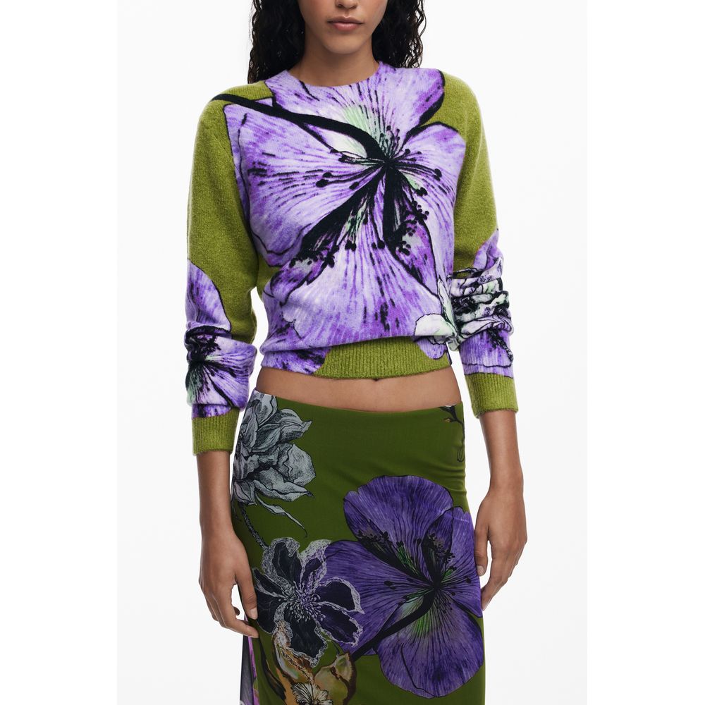 Desigual Green Polyester Women Skirt