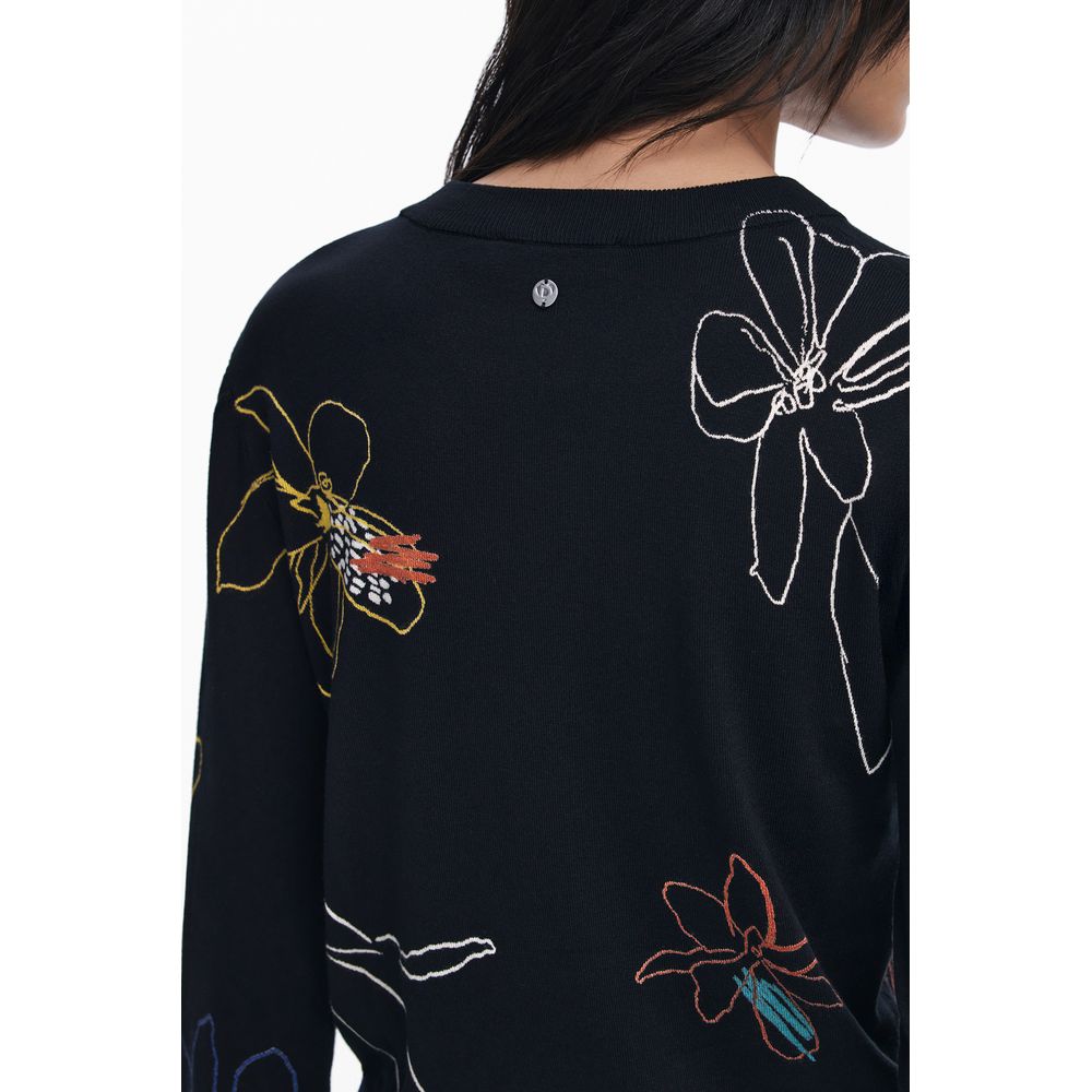 Desigual Schwarzer Viskose-Pullover