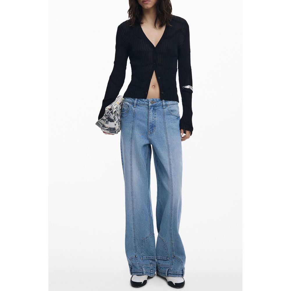 Desigual Schwarzer Viskose-Pullover